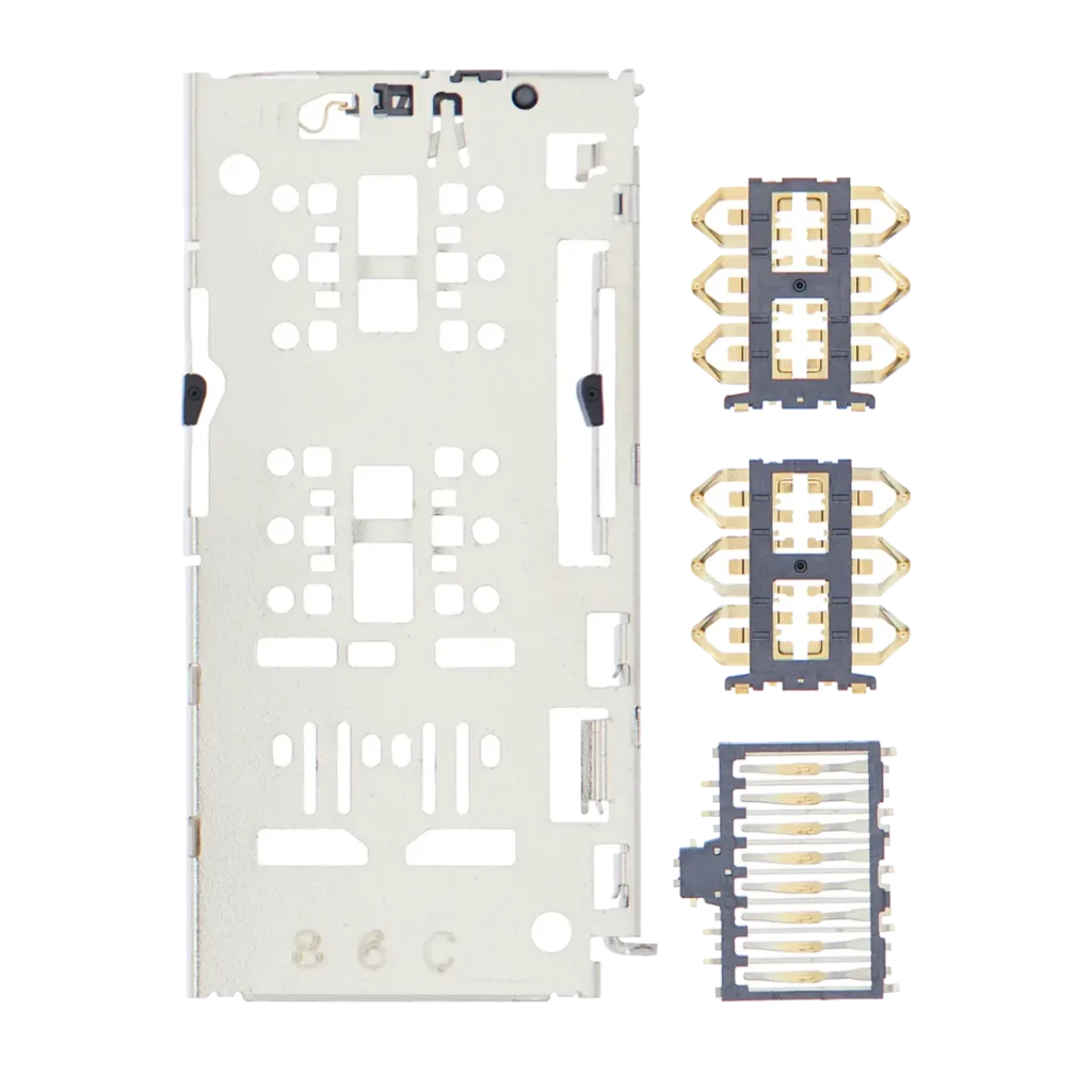 Sim Card Reader For Motorola Moto G8 Power Lite (XT2055 / 2020) / Moto E6S (XT2053-1 / 2020) (4 Piece Set)