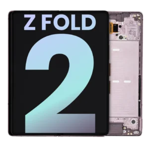 Inner OLED Assembly With Frame For Samsung Galaxy Z Fold 2 5G (US & International) (Service Pack) (Mystic Bronze With Gold Hinge)