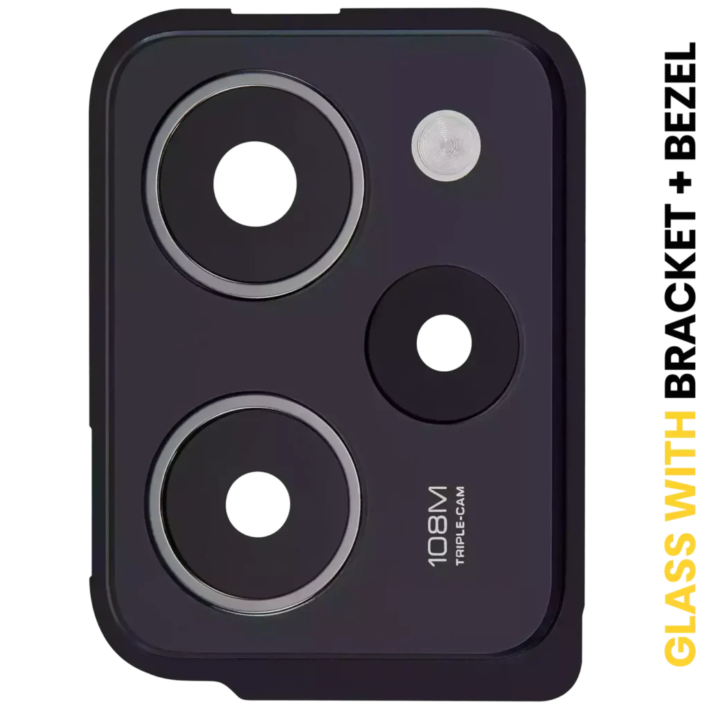 Back Camera Lens With Bracket / Bezel For Xiaomi Redmi Note 12 Pro Speed (Black) / Poco X5 Pro 5G