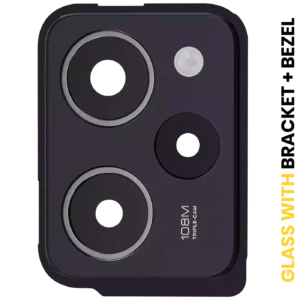 Back Camera Lens With Bracket / Bezel For Xiaomi Redmi Note 12 Pro Speed (Black) / Poco X5 Pro 5G