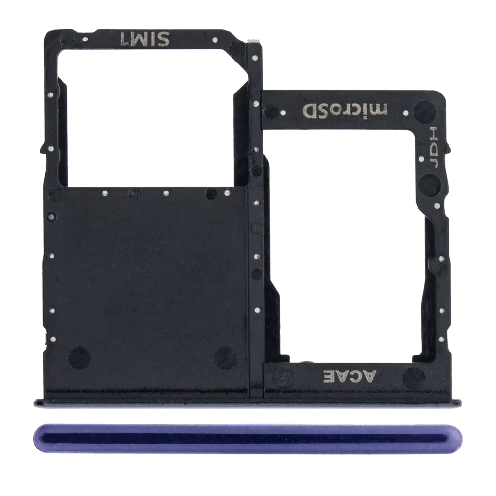 Single Sim Card Tray For Samsung Galaxy A41 (A415 / 2020) (Prism Crush Black)