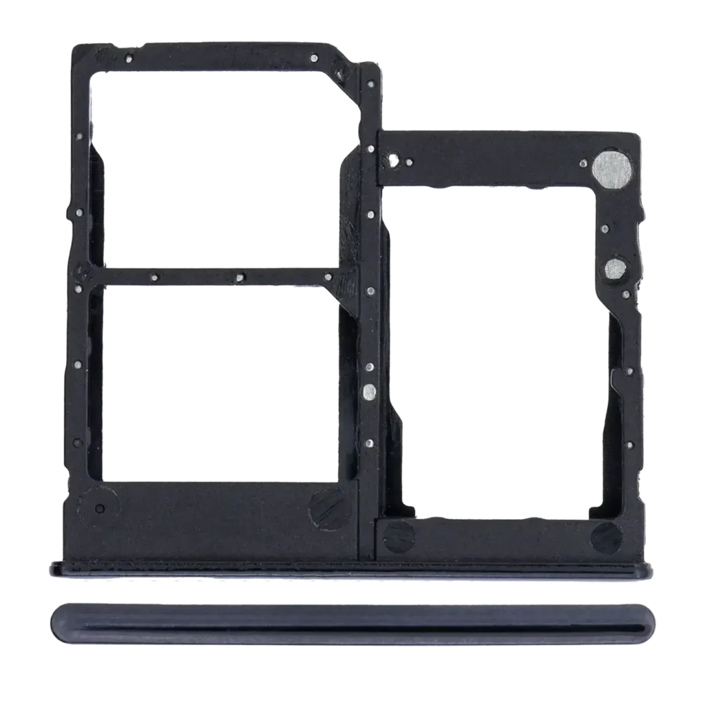 Dual Sim Card Tray For Samsung Galaxy A41 (A415 / 2020) (Prism Crush Black)