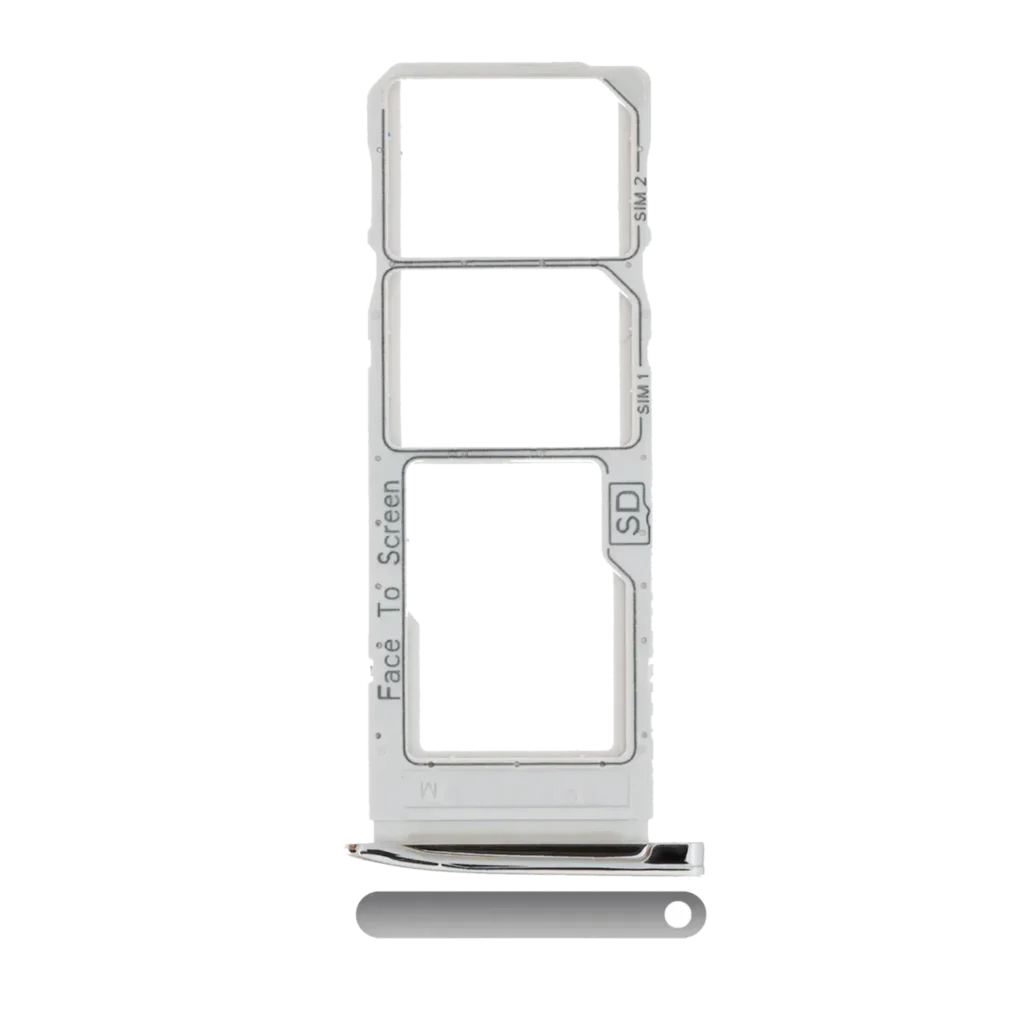 Dual Sim Card Tray For Motorola Moto G7 (XT1962 / 2019) / G7 Plus (XT1965-2 / 2019) (Silver)