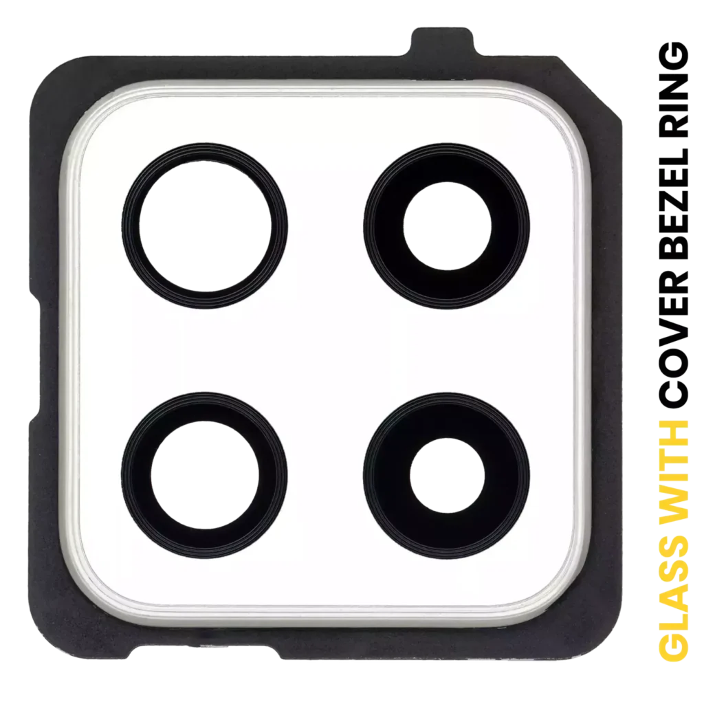 Back Camera Lens With Cover Bezel Ring For Samsung Galaxy A42 5G (A426 / 2020) (Prism Dot White)