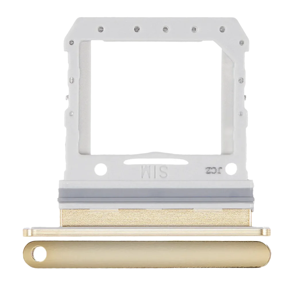 Single Sim Card Tray For Samsung Galaxy Z Flip 4G / Z Flip 5G (Mirror Gold)