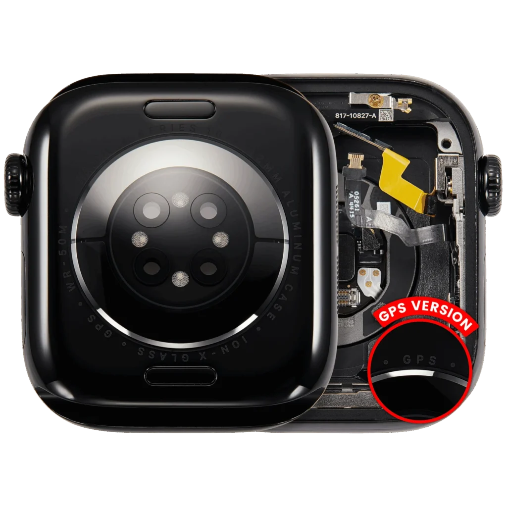 Housing Assembly Compatible For Watch Series 10 (42MM) (Used OEM Pull: Grade A) (GPS Version) (Aluminum / Jet Black)