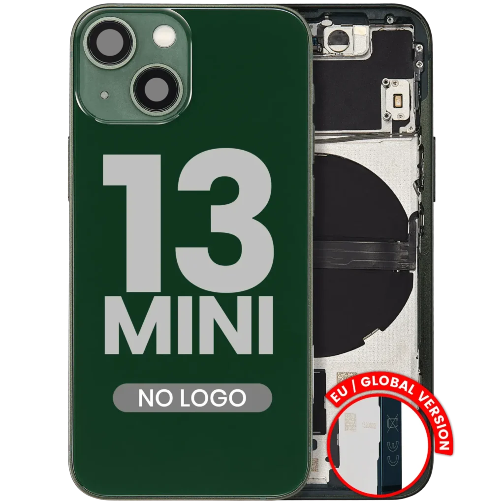 Back Housing W/ Small Parts For iPhone 13 Mini (EU / Global Version) (Aftermarket Plus) (Green)