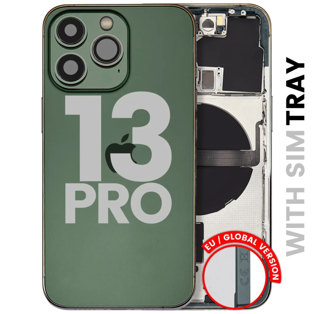 Back Housing W/ Small Parts For iPhone 13 Pro (EU / Global Version) (Used OEM Pull: Grade A) (Alpine Green)