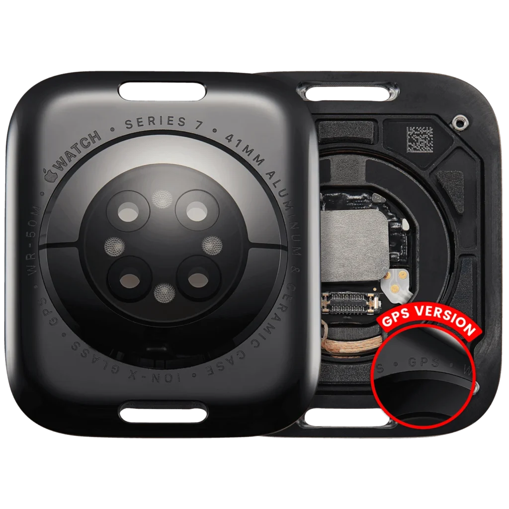 Back Cover Assembly For Watch Series 7 (41mm) (GPS Version) (Aluminum / Space Black)