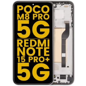 OLED Assembly With Frame For Xiaomi Poco M8 Pro 5G / Redmi Note 15 Pro+ 5G (Refurbished) (Mocha Brown)