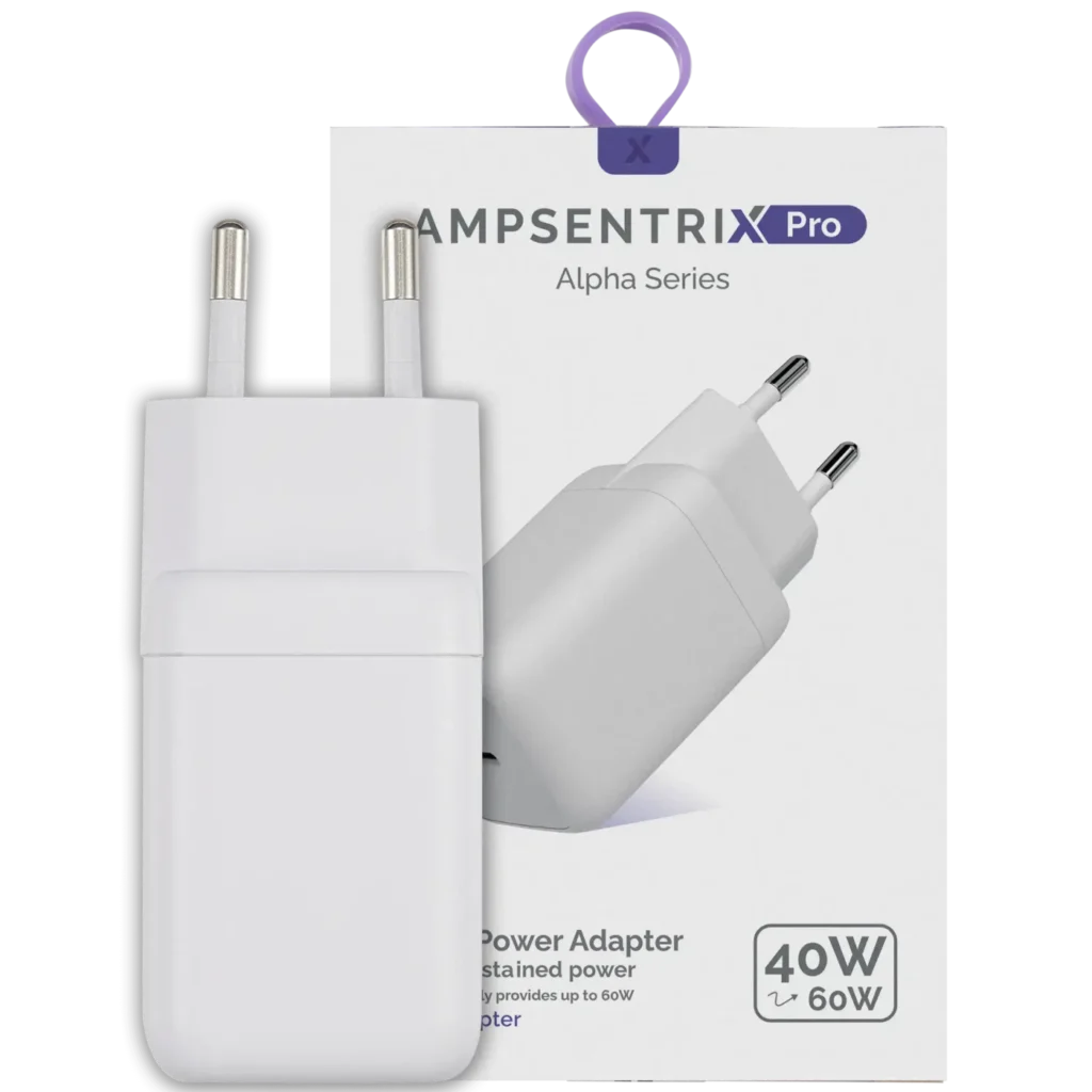 AmpSentrix 40W USB-C Wall Adapter (220V / EU Plug)