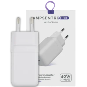 AmpSentrix 40W USB-C Wall Adapter (220V / EU Plug)