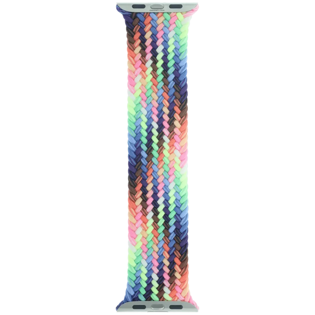 Apple Braided Solo Loop Band for Apple Watch 44MM / 45MM / 46MM / 49MM (Size 2, Small) (OEM Brand New, Retail Packaging) (Pride Edition)