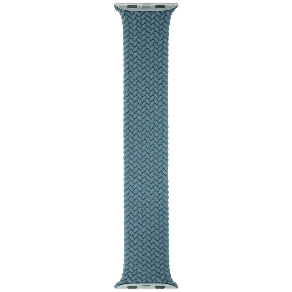 Apple Braided Solo Loop Band for Apple Watch 44MM / 45MM / 46MM / 49MM (Size 7, Medium) (OEM Brand New, Retail Packaging) (Lake Green)
