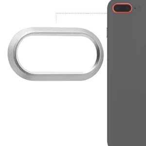 Back Camera Bezel Ring Only For iPhone 8 Plus (Silver) (10 Pack)